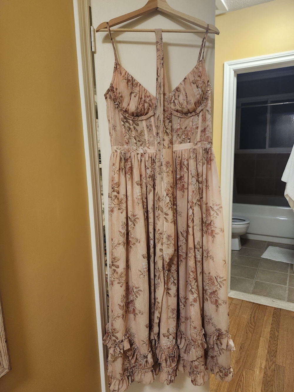 V. Chapman Pink Corset Dress